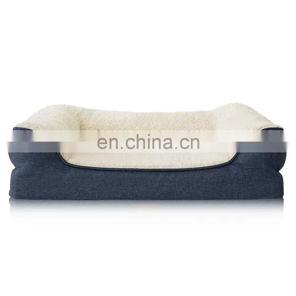 Orthopedic Dog Bed Luxury Pet Bed Bolster Couch Dog Beds With Washable & Removable Cover, Nonskid Bottom photo-3