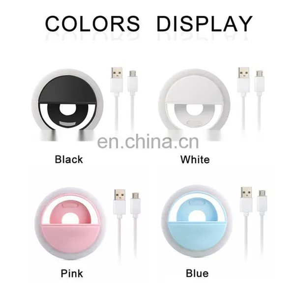 Amazon Hot Selling Universal Selfie Led Light Portable Flash Ring 36 LEDS Luminous Ring Clip Light For Iphone Mobile Phone photo-3