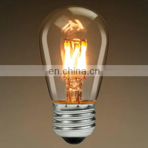 St58 Dimmable St58 Clear Amber Glass 2200k E22 E27 B22 3.5W RGB Carbon Led Filament Bulb photo-3