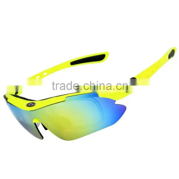 YUANJIU Polarized Anti-UV Cycling Running Sports Sunglasses With 5 Exchangeable Lenses photo-5