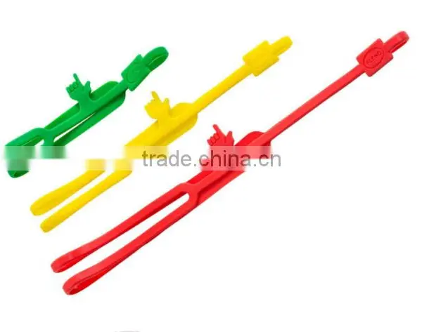 LOT Color Rubber Elastic Book Band Standard Bookmark Size Silicone Clever Bookmarks photo-5