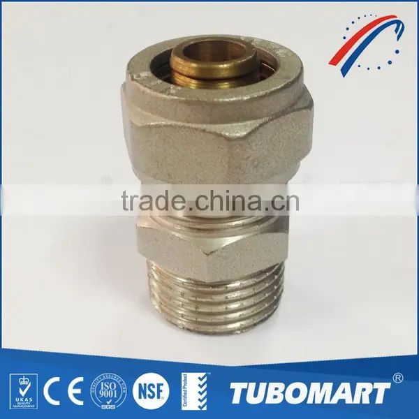 Profession Compression Coupling Demountable Brass Screw Fittings for PAP Pipes photo-2