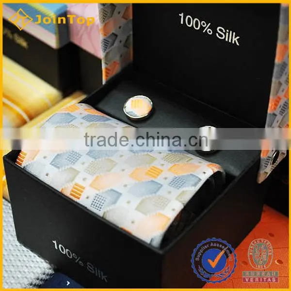New Design Wholesale 100% Silk Necktie Sets Custom Gift Box Set photo-2