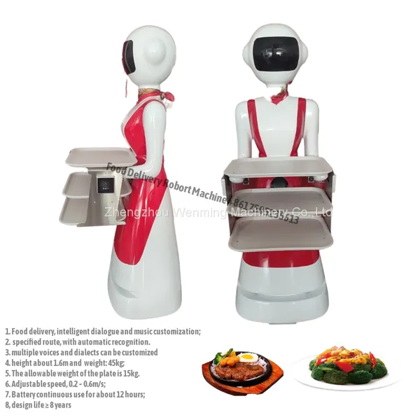 Intelligent Human Food Delivery Robots Waiter For Restaurant Service Robot photo-5