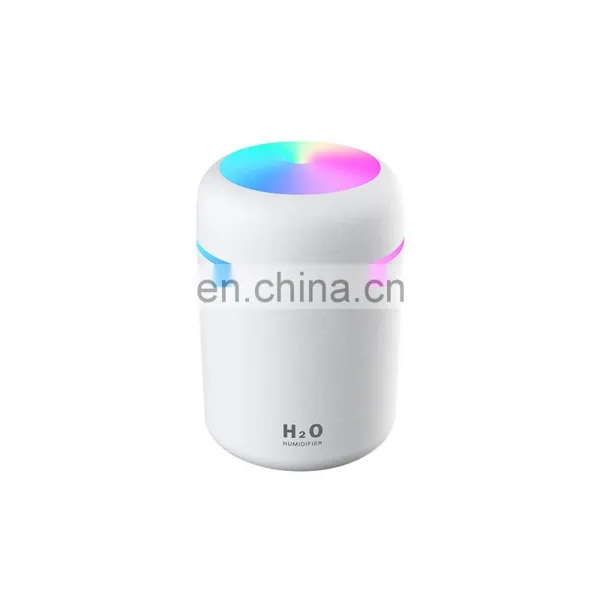 Mini Ultrasonic 300ml H2o Spray Mist Maker Double Wet Fogger Aroma Diffuser Essential Oil Car Air Humidifier With Led Lamp photo-3