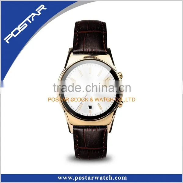 New Technology Smart Watches With Genuine Leather Band Bluetooth photo-3