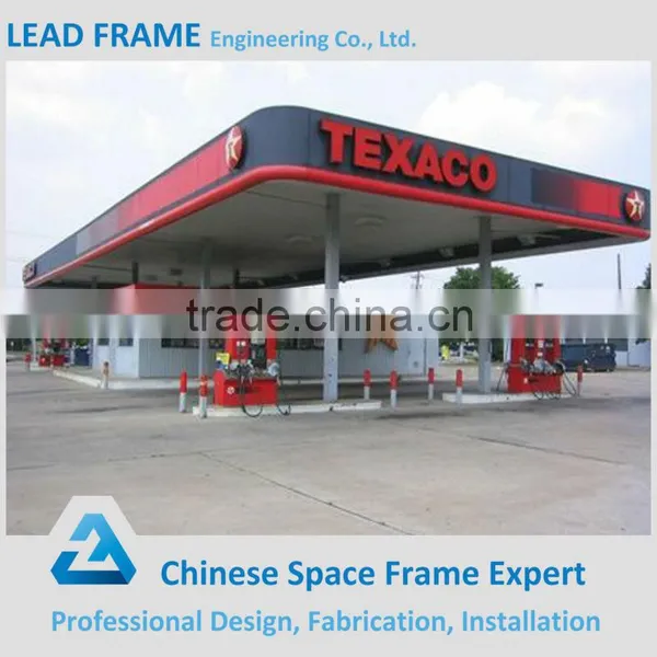 Low Price Steel Space Frame Structure Gas Station Canopy photo-6