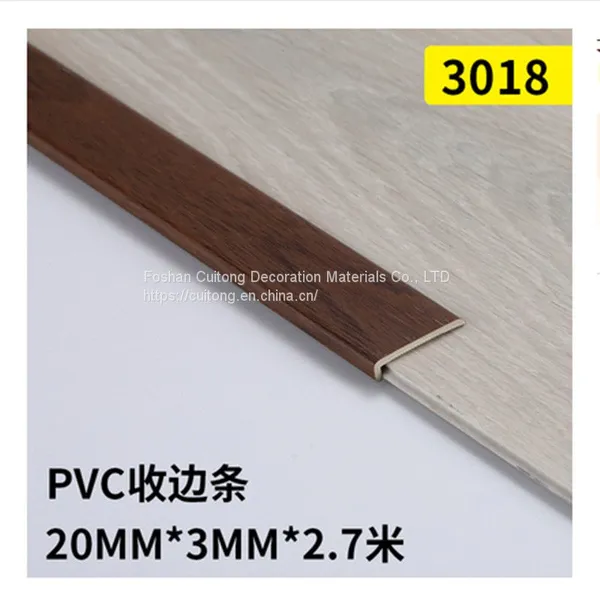 SPC Floor 7-word L-type PVC Wood Grain Closing Strip, Right Angle Closing Strip, Wall Edge, Wardrobe Sealing Line photo-3