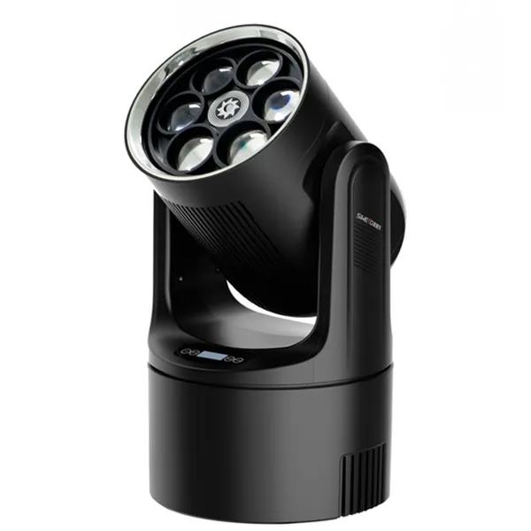 Rainbow Effect LED Bee Eye Lense Rotation Moving Head With Sound Music Control Party Lights for dj Pubs Musicians Party photo-2
