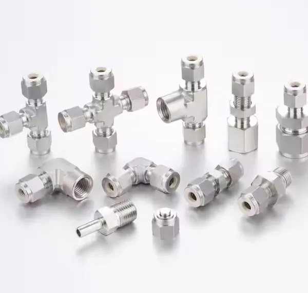 Top Sale Npt Bspp Bspt Stainless Steel Compression Fittings and Double Ferrule Tee Fittings 1/8in to 1in and 2mm to 25mm OEM&ODM photo-3