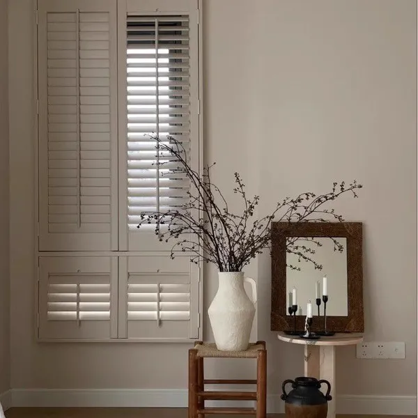 100% Custom Made Basswood Window Shutter Bi-folding Panels photo-3