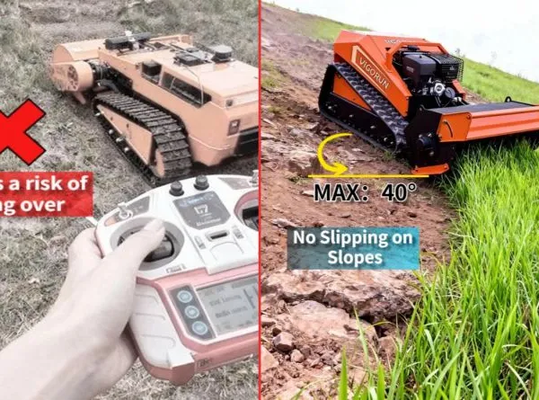 Rugged Terrain Brush Clearing Remote Flail Mower Vigorun MTSK800 Telecontrol Track-mounted Mower for Sale photo-5