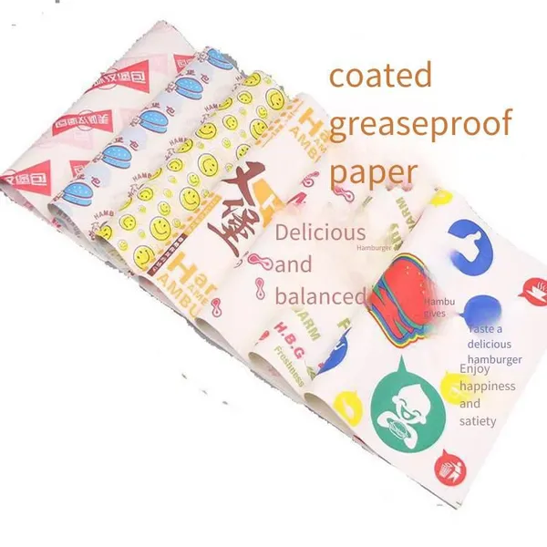 Pancake Greaseproof Paper Bags, Pancake Wrap Laminated Paper Bags, Greaseproof Paper Bags, Customized Whole Grain Pancake Kraft Paper Bags photo-4