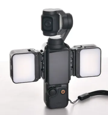 Mini Pocket LED Light With Cold Shoe and Support Bracket Kit Photographic Lighting for DSLR Camera, Gopro DJI Action Camera photo-4
