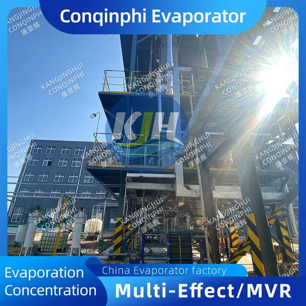 Fabricante de evaporador tripla-eficácia de economia de energia com tecnologia MVR e aquecimento elétrico de 220V