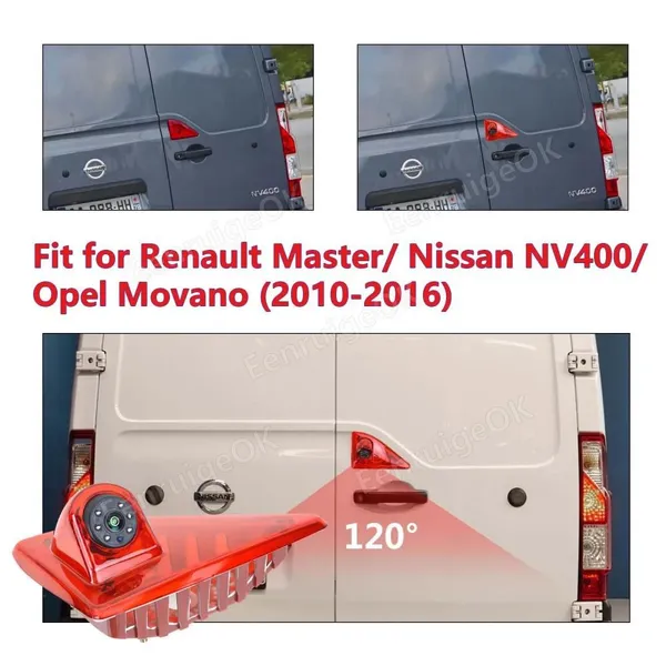 EnruigeOK Brake Light Backup Camera for Nissan NV400 Opel Movano Renault Master [MK3] photo-2