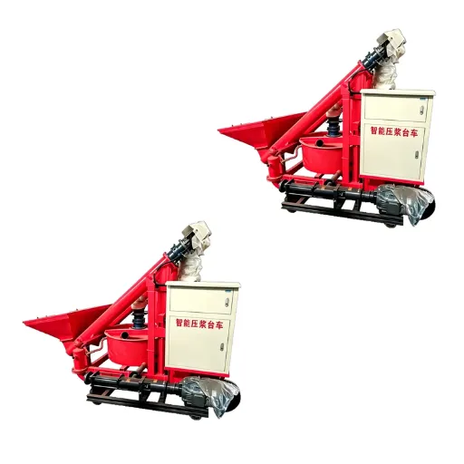 Automatic Grouting Trolley With Braked Castors for Segment Joint Grouting