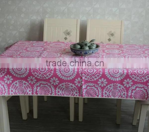 PVC/PEVA Lace Tablecloth With Flannel Backing, High Quality & Waterproof & Oil Proof photo-6