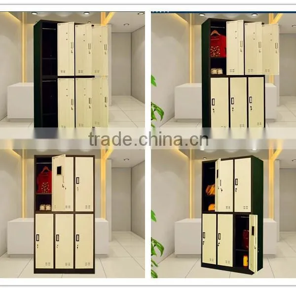 Primary School Library Furniture Doube Tier Lockers Comic Book Storage Cabinet photo-3