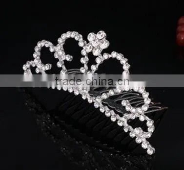 Elegant Rhinestone and Crystal Beauty Pageant Crowns&tiaras Small Delica Hair Accessories photo-2