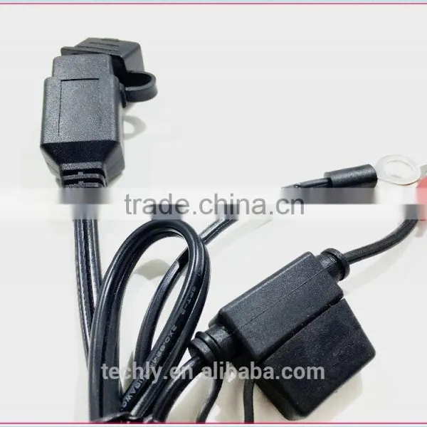 Battery Tender Quick Disconnect Fused Ring To 6V 2.1A USB Charger Adapter photo-2
