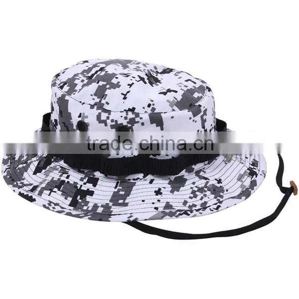 Mens Fashion Custom Design Blank Military Boonie Hat photo-6