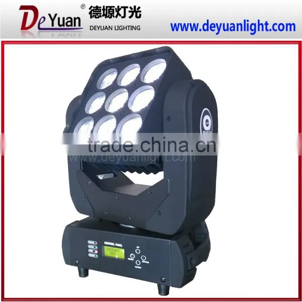 Wedding Stage Light 9pcs 12W Matrix Moving Head Light, Led Matrix Beam photo-4