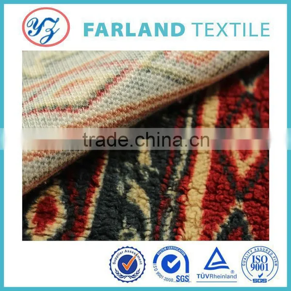 Fabric Factory Direct Sale Printed Sherpa Fleece Fabric for Winter Clothing photo-2
