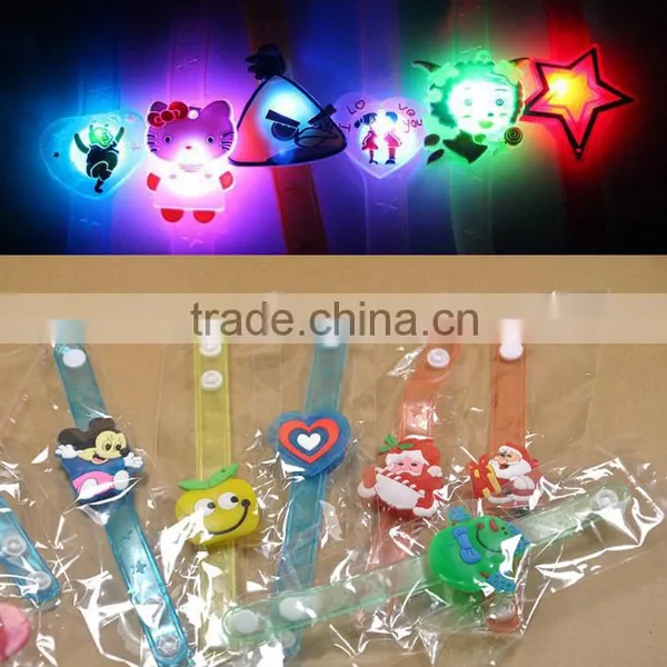 Cute!!! Soft Jelly Light Up LED Bracelets Bangle Wristband Party Favors For Children Kids Children'Day Christmas Wedding photo-4