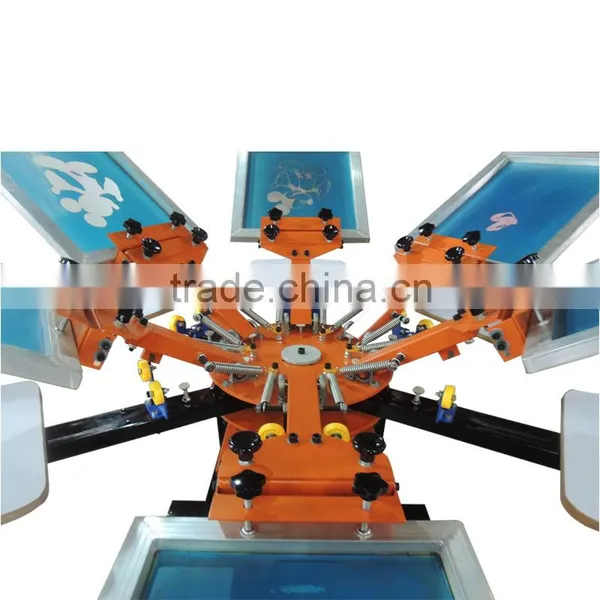 Jute Bag Roll to Roll 6 Color 6 Station Screen Printing Machine photo-6