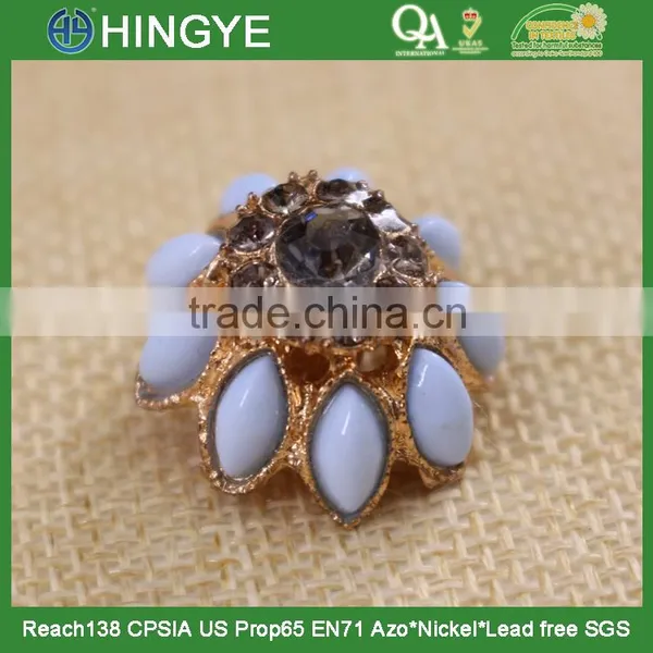 New Arrival Flower Colorful Pearl Shank Button 15771 photo-2