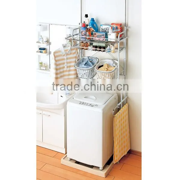 Washing Machine Stowage Racks&Home Bathroom Washing Machine Tubular Storage Rack 3S-06