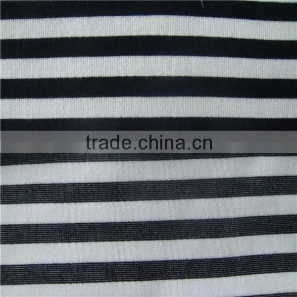 Stripe Fanric T/R Polyester Viscose Spandex Fabric Punto Roma Fabric photo-2