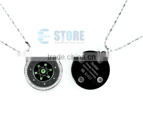 Fashion Seven Star Style Scalar Energy Pendant/Stainless Steel Pendant With Shinning Green Diamond Quality Choice photo-6