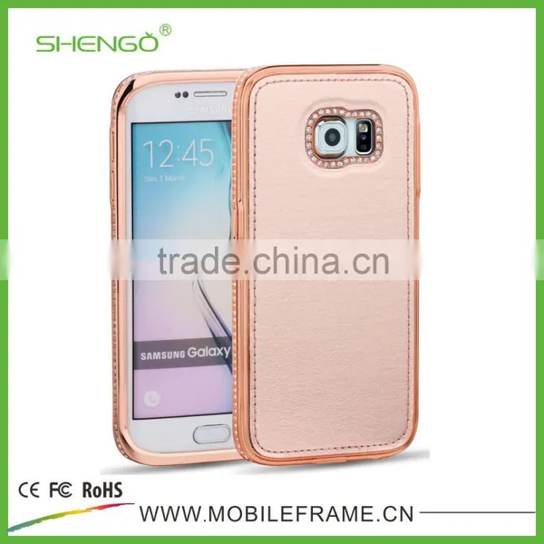Diamond Leather Case for Samsung S6 Edge With Retail Packaging photo-5