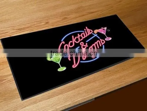 Customized Advertising Nitrile Rubber Non Woven Bar Runner photo-2