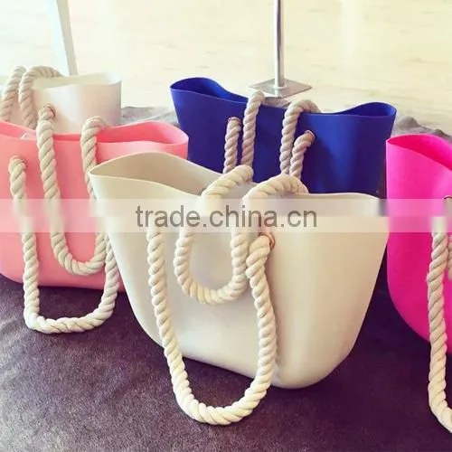2015 Hot Sell Cheap Silicone Beach Bag Silicone Bag Silicone Tote Bag