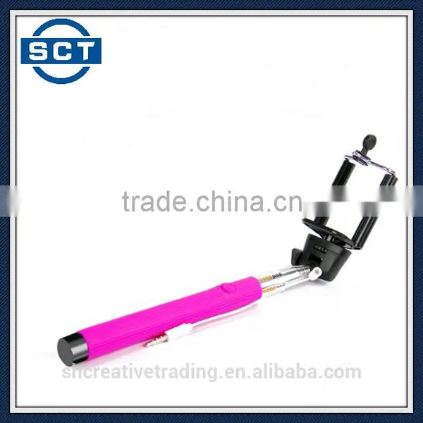 New Monopod Cable Take Pole Selfie Stick for Mobile Phones photo-5
