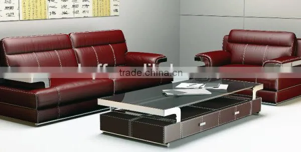 S-11 Metal Fram Leather PU Office Sofa European Style Sofa photo-3