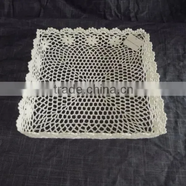 China Manufacturer 100% Crochet Cotton Food Tray photo-5