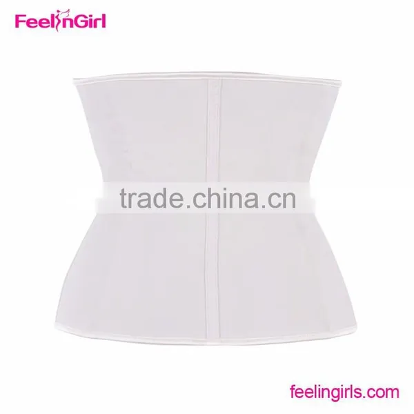 High Quality Nude Latex Rubber 4 Row Hooks Waist Trainer Corset photo-5