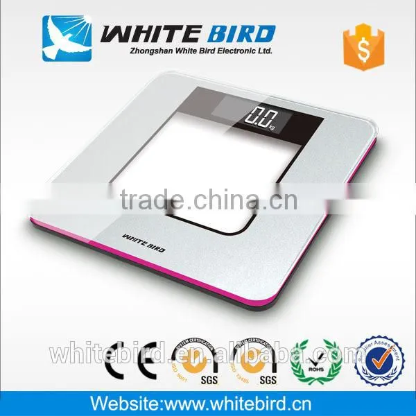 150kg LCD Colorful Plastic Interlayer Tempered Glass Electronic Digital Body Weighing Bathroom Scale photo-2
