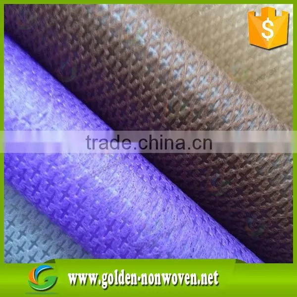 Polypropylene Nonwoven Fabric With Cross Design, Cross Non Woven Fabric in Roll for pp Cambrelle photo-4