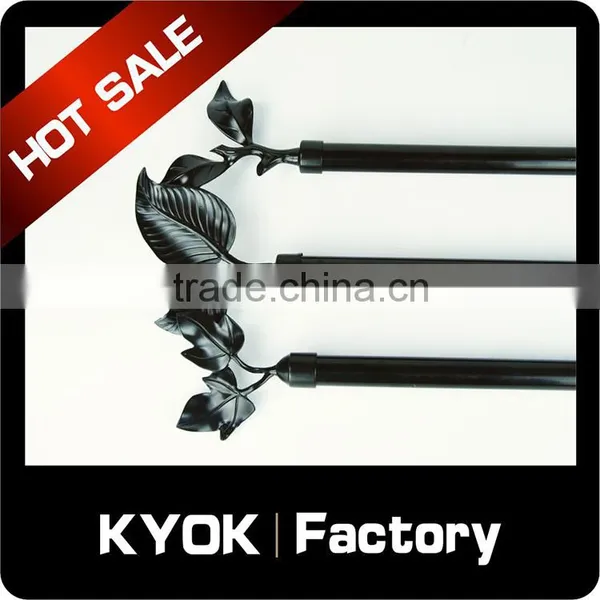 KYOK High Quality Cheapest Black Curtain Rod Set photo-6