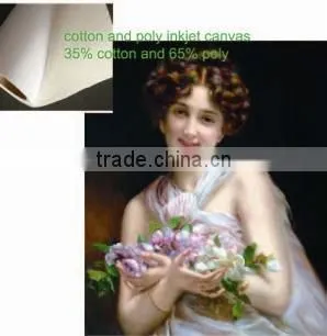 COTTON AND POLY BLEND Roll of Digital Printing Canvas photo-3