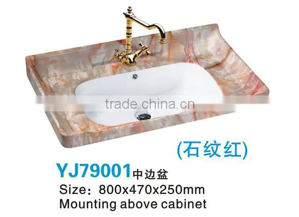 Cabinet Basin Cabinet Sink Ceramic Basin Lavabory Basin Stone Pattern