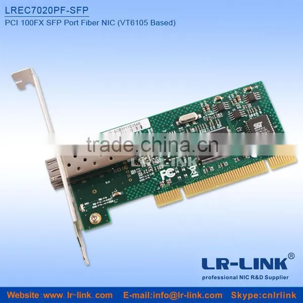 PCI 100FX SFP Port Fiber Network Interface Card (VT6105 Based) photo-2