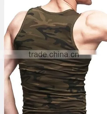 2015 Latest Design Mens Cotton Camo Vest photo-6
