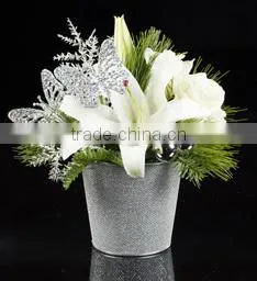 High Quality Round Metal Flower Pot