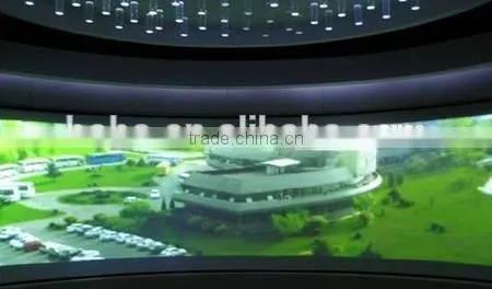 180 /360 Degree Curved Projection Screen/Curved Frame Screen for HD Cinema Simulator System photo-2